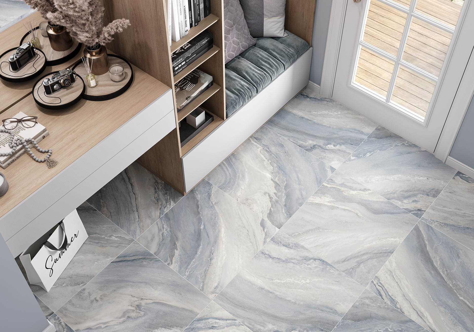 GFU6060VOL04R Voile матовый 600x600x9 Alma Ceramica (Уралкерамика) фото 18