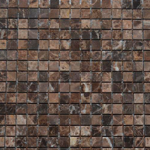 Marble Mosaic Dark Imperador 15*15 305*305 Art & Natura