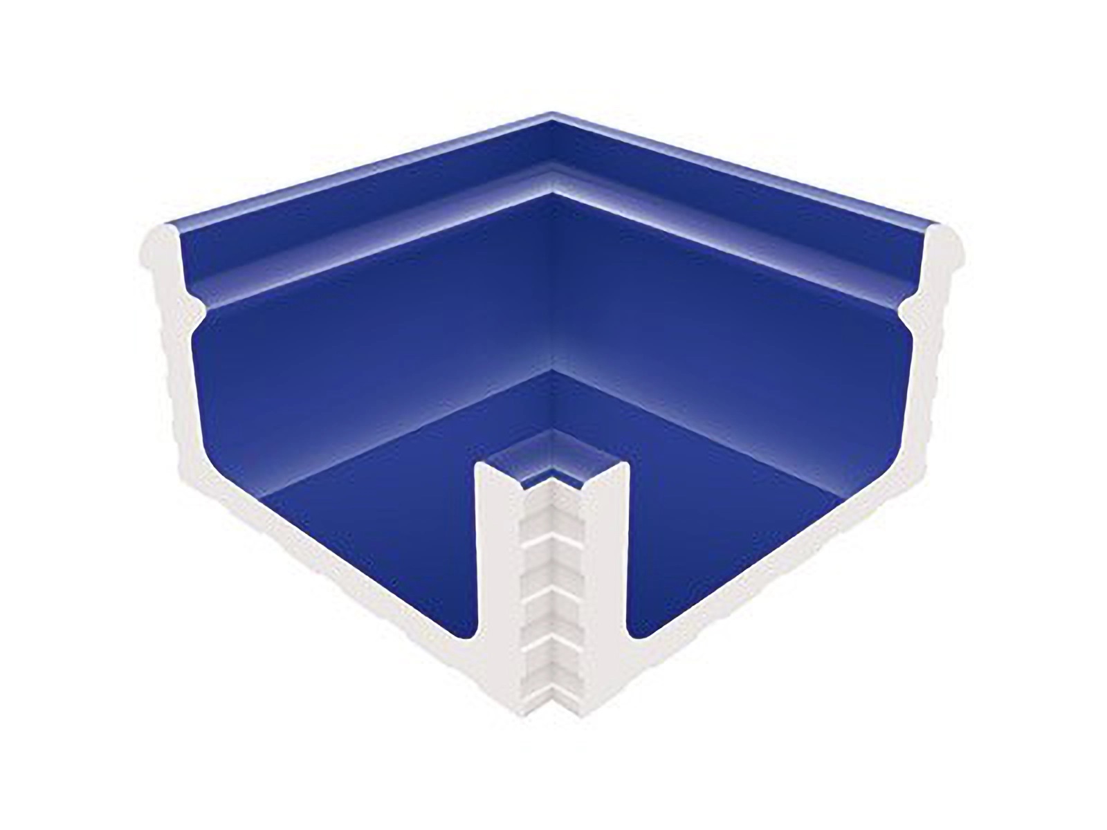 KP237 Переливной лоток керамический внутренний угол Cobalt 29x29 Serapool