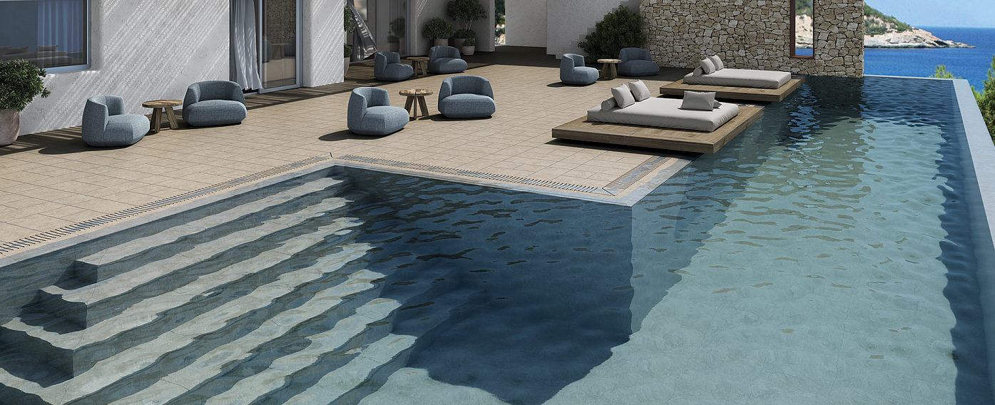 Плинтус ступени правый Stone 541 Sand R9 596х596х11 Kerastep фото 4