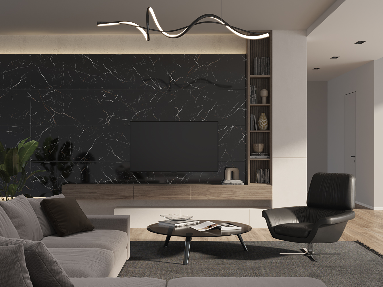 17442 Nero полированный HG черный ректификат 60x120 Cersanit