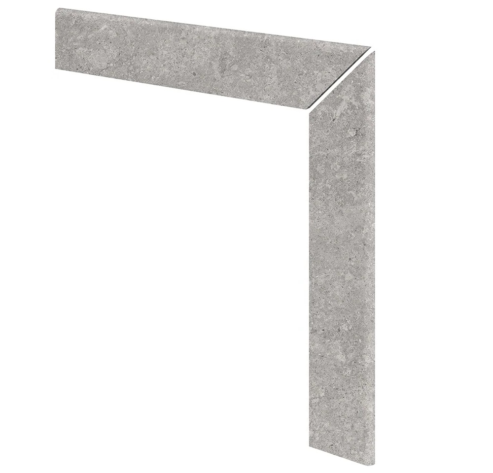 Плинтус ступени правый Stone 551 Pearl R9 596х596х11 Kerastep