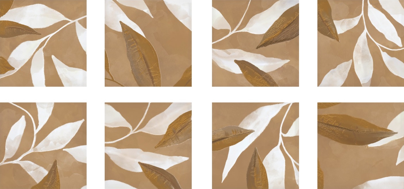 Leaves Honey 15x15 Eletto Ceramica