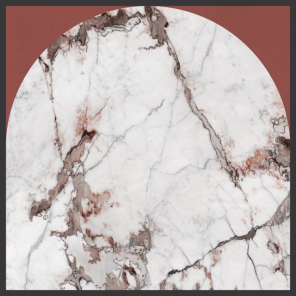 764119 Policroma Arco Breccia-Mattone Mat Ret 6mm 120x120 Cedit