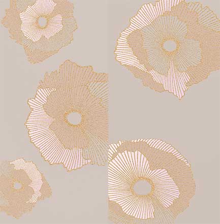 06-01-1-36-03-13-2434-0 Панно Mono Golden flowers 60х60 Creto
