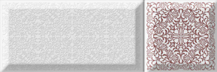Provenzal Deco Blanko 10x30 Absolut Keramika