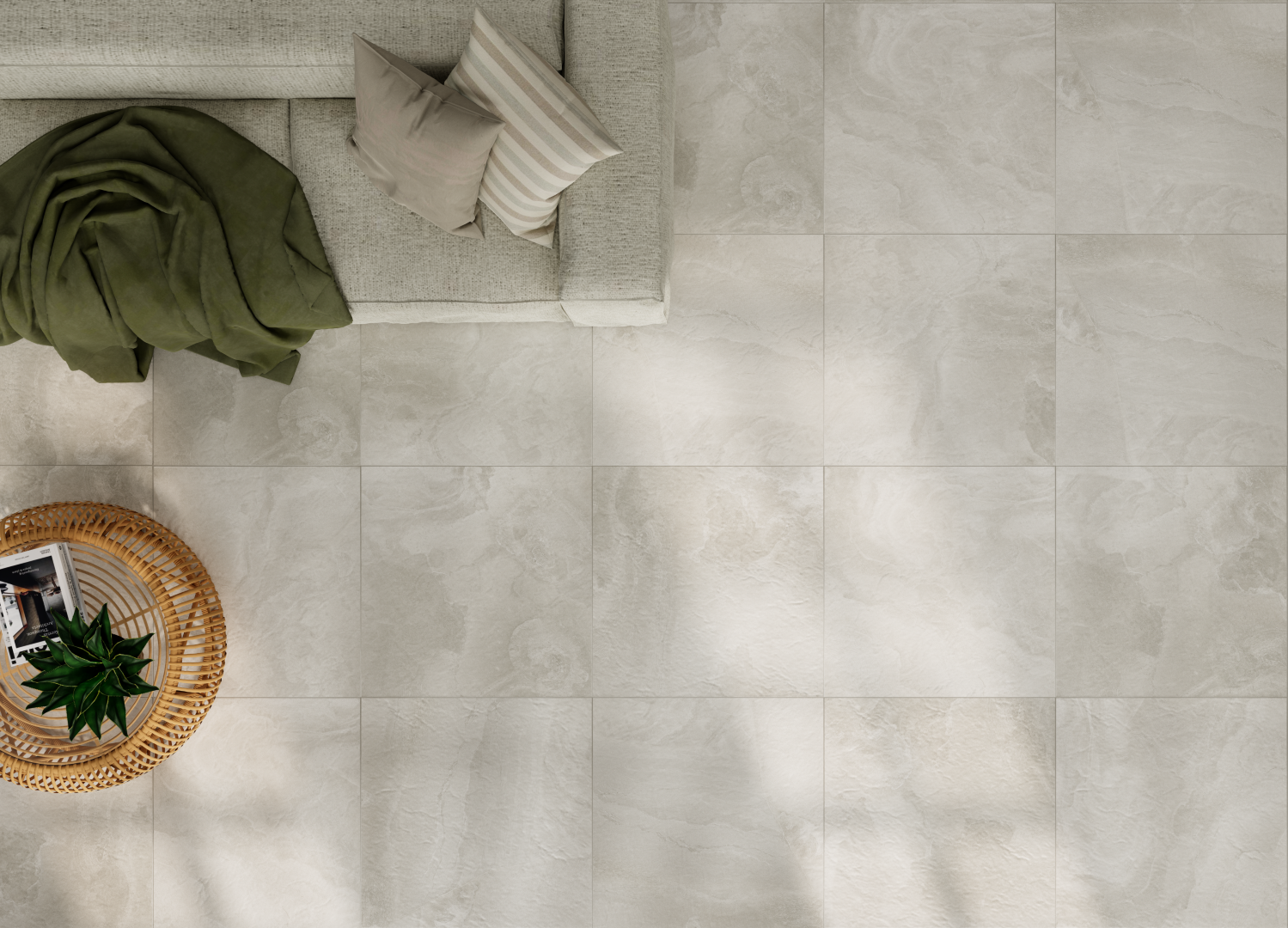 Kota White Structure 60x60 Eurotile Ceramica фото 11