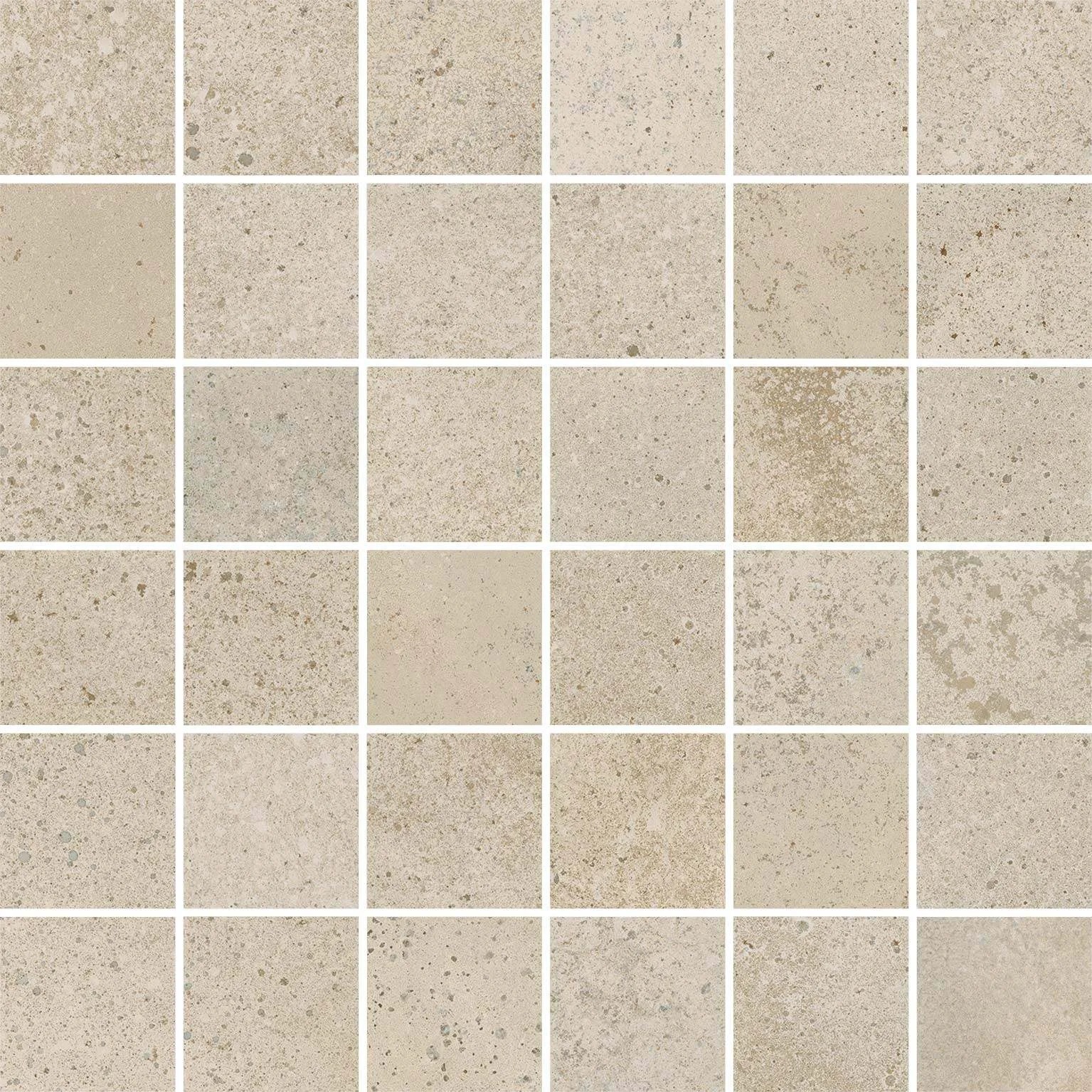 610110001386 Monza Cream Mosaico 30x30 ColiseumGres