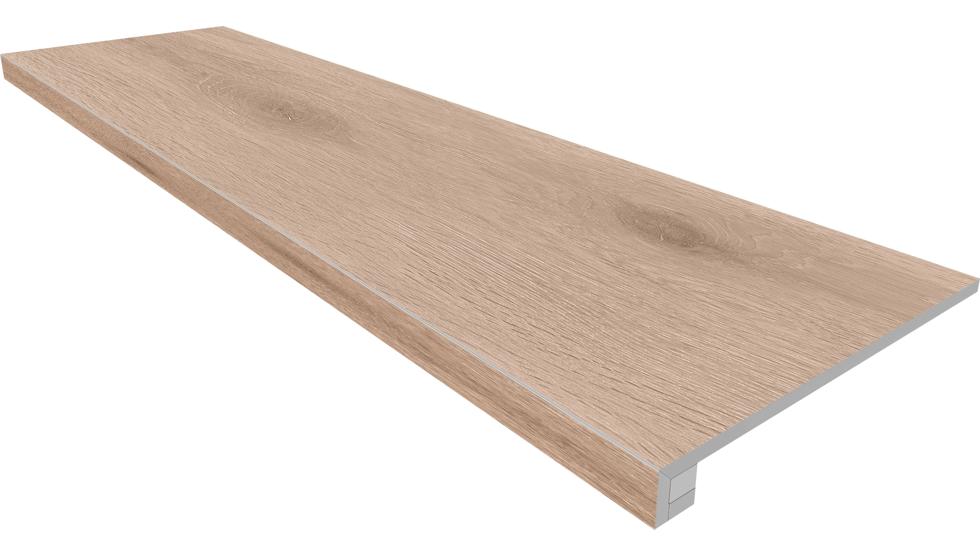 Комплект Ступень SI01 Selection 33x120 неполированная с бортиком + Подступенок 14.5x120 Ametis by Estima