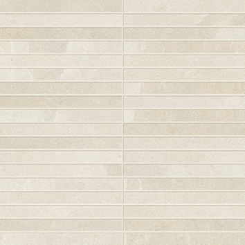 610110001033 Ardesia White Mosaico Strip 30x30 ColiseumGres