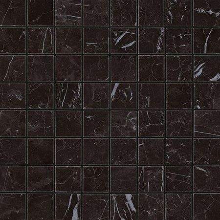 AS3Z Marvel Nero Marquina Mosaico Matt 30x30 Atlas Concorde