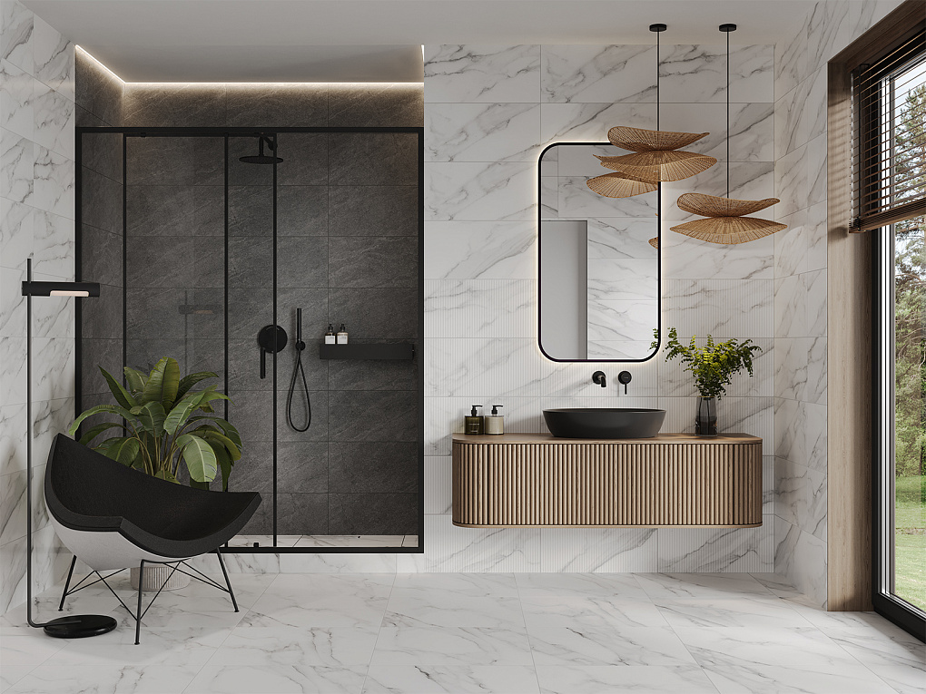 010100001729 Каррара сер мат верх 01 30x60 Gracia Ceramica фото 11