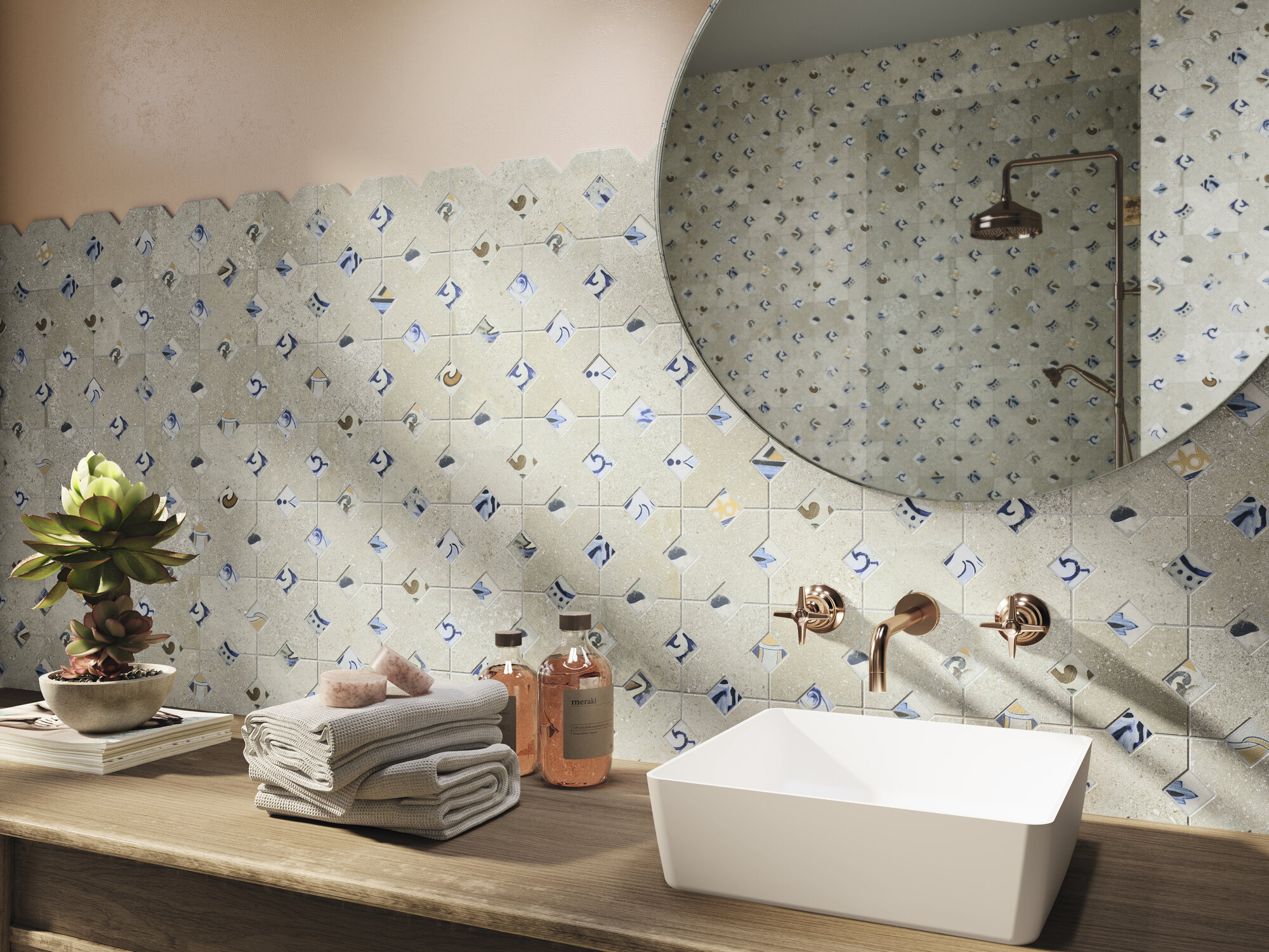 A042409 Palanzo Ecru Rect. 60x60 Ape Ceramica