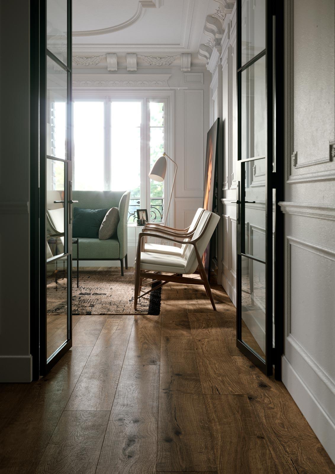 MA8Z Vero Quercia Chevron 11x54 MARAZZI Italy