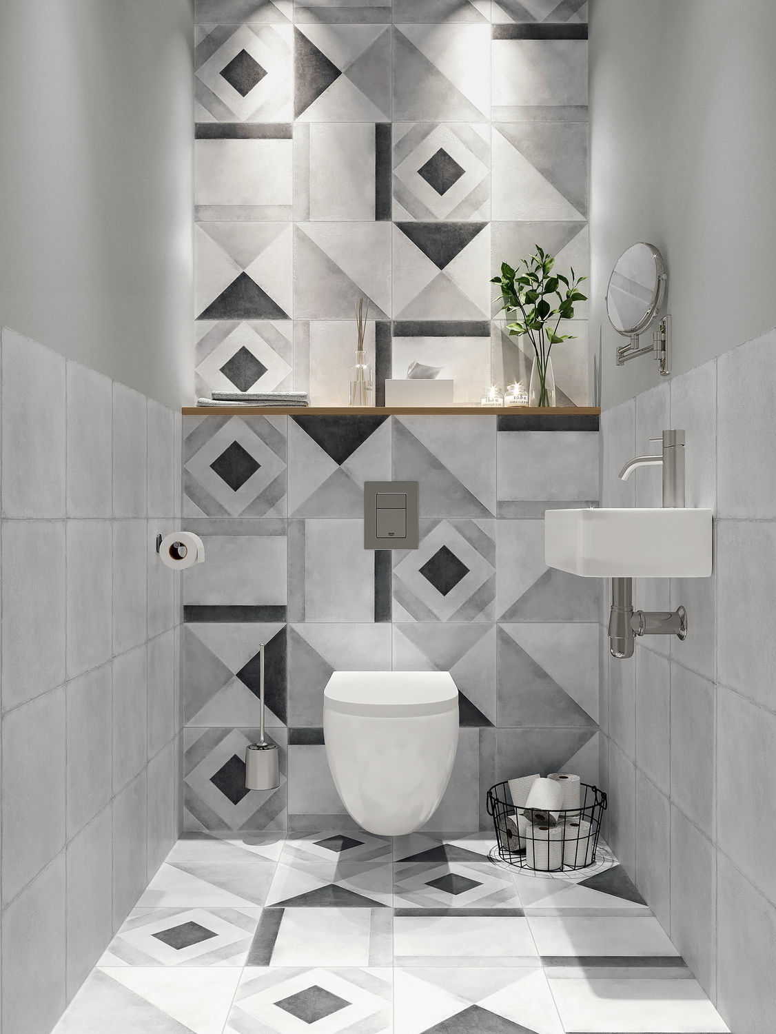 MO4A452 Motley многоцветный 29,8x29,8 Cersanit