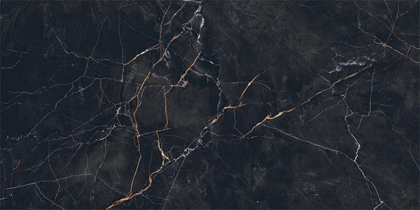 VESUVIO Nero High Glossy 60x120 Infinity Ceramica