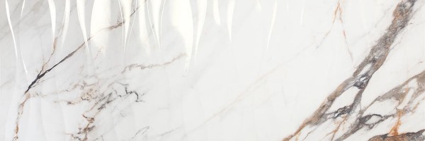 1219 FIRENZE CALACATTA GOLD REL WAVE RET 40x120 Porcelanite Dos
