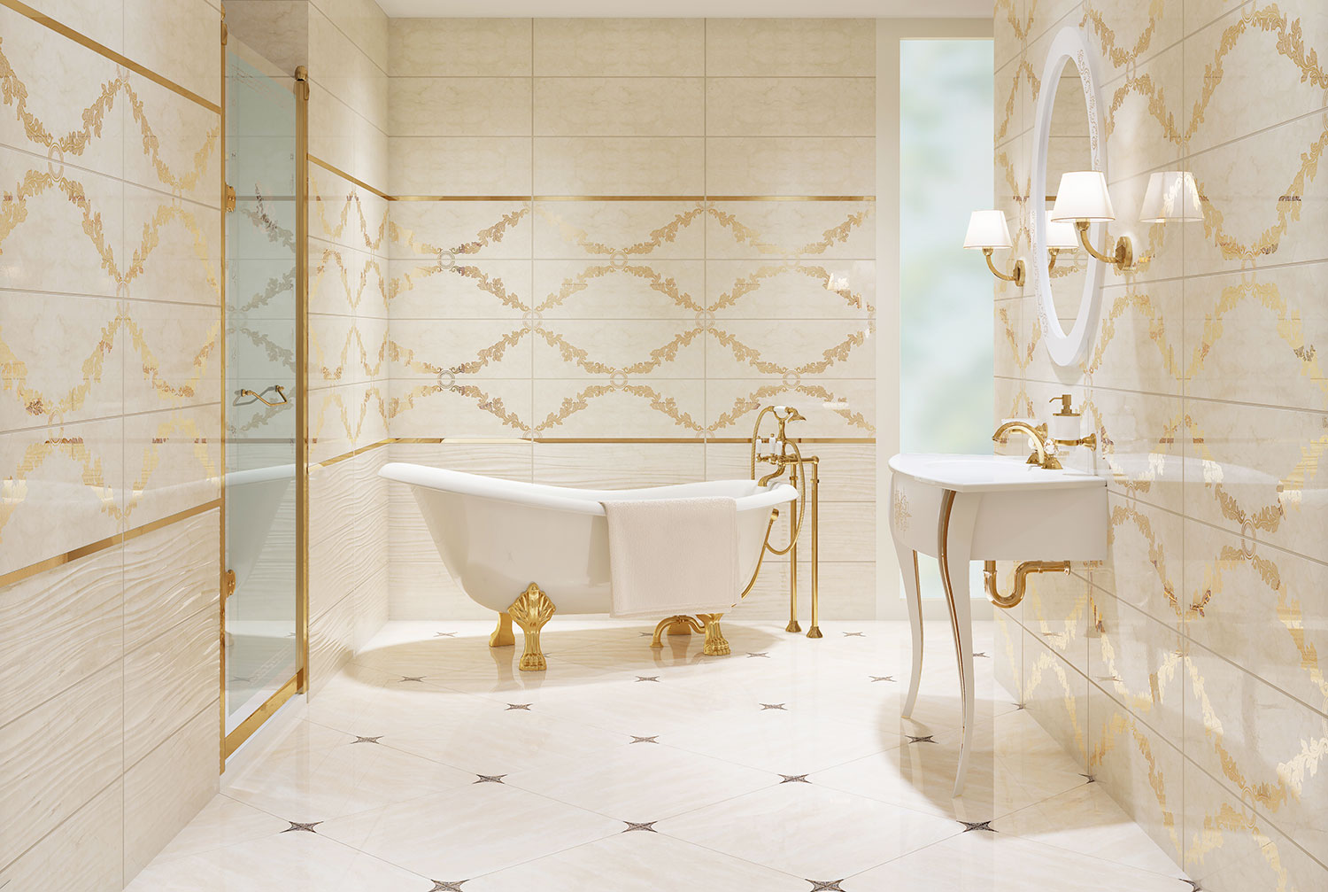 136 Lia рельеф 29,5x89,5 Eurotile Ceramica
