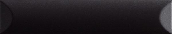192102 Up Cuscino Black Matte 25x5 Ava Ceramica