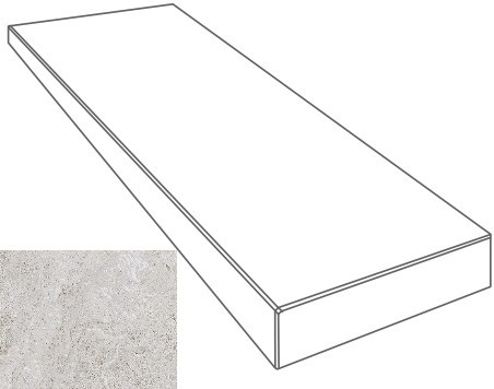 76101 GRADONE ANGOLARE SX BIANCO 4x32x80 Gardenia Orchidea (Versace)