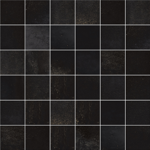 LOOKBACK BLACK LAP MOSAICO 5х5 29.75x29.75 Land Porcelanico