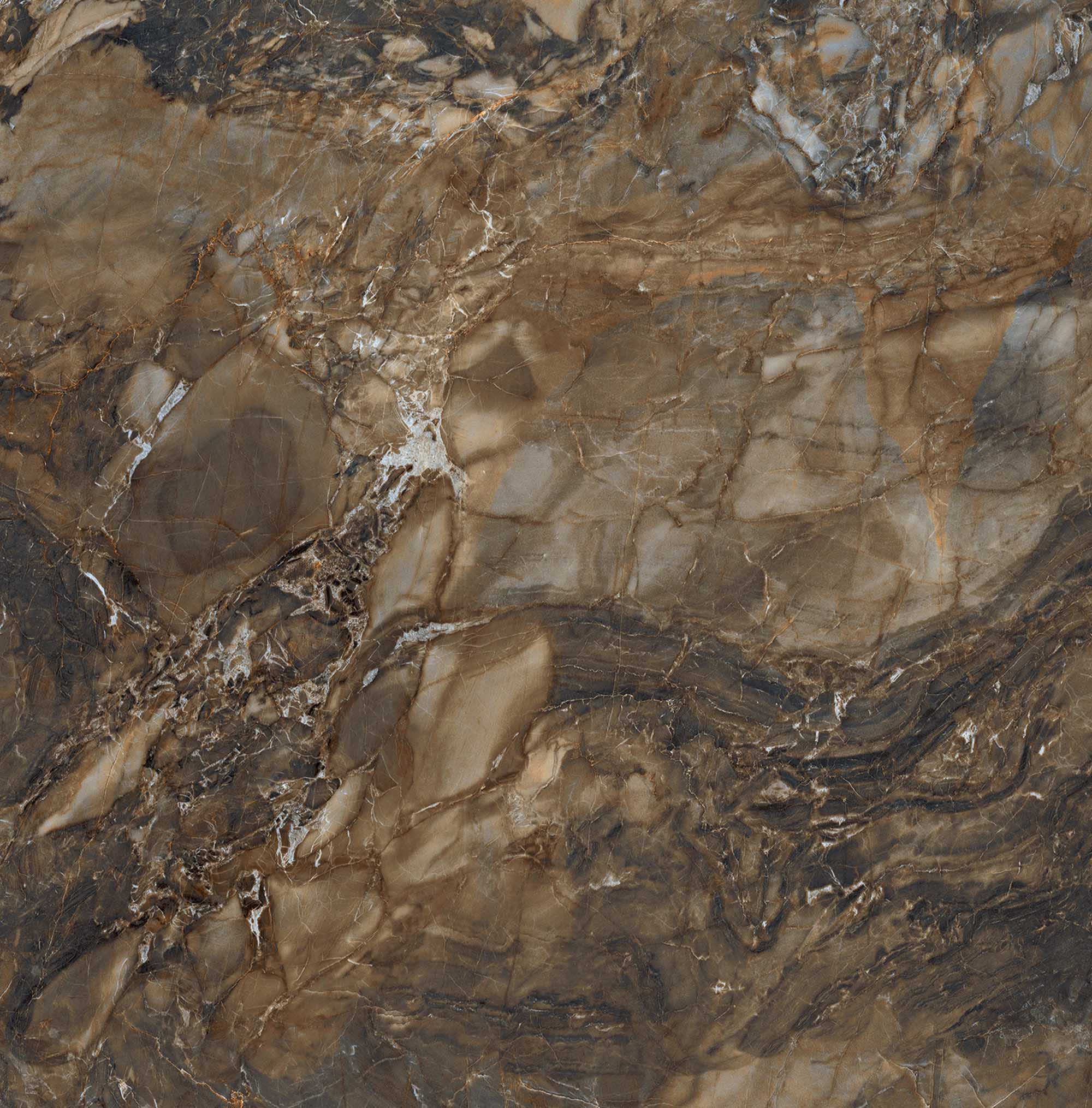BR04 Bernini Dark Brown Неполированный Рект. 80х80х10 Estima фото 6