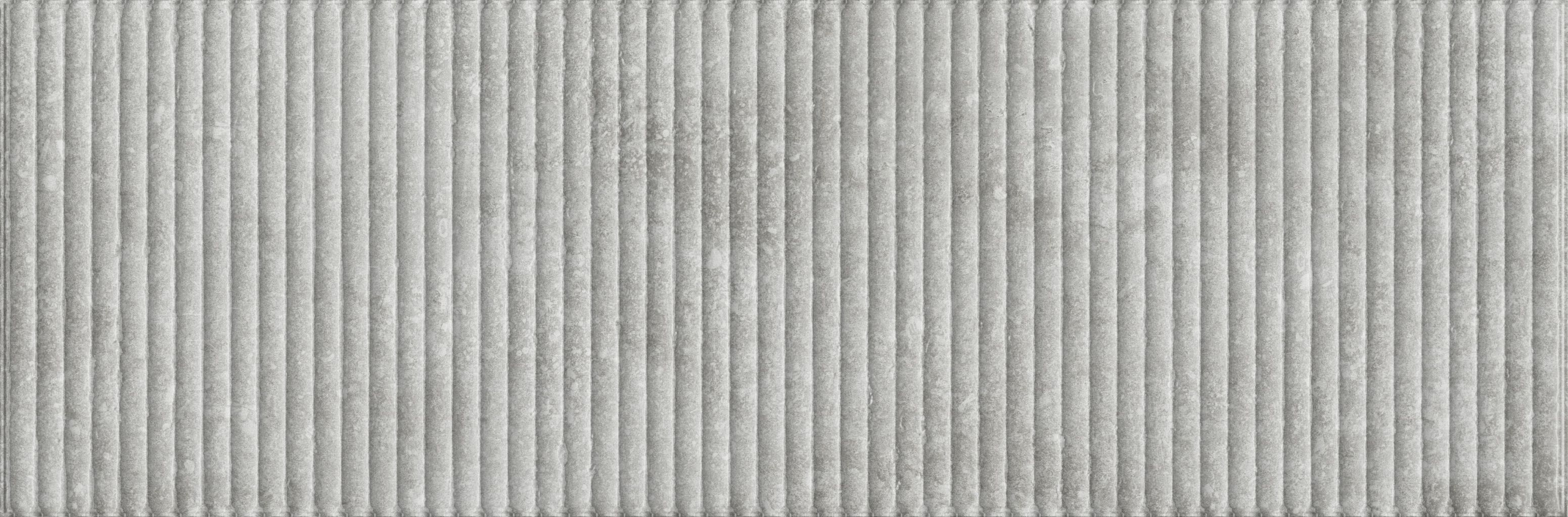 854 Вербиер серый рельеф треугольник 32,5х100 Eurotile Ceramica