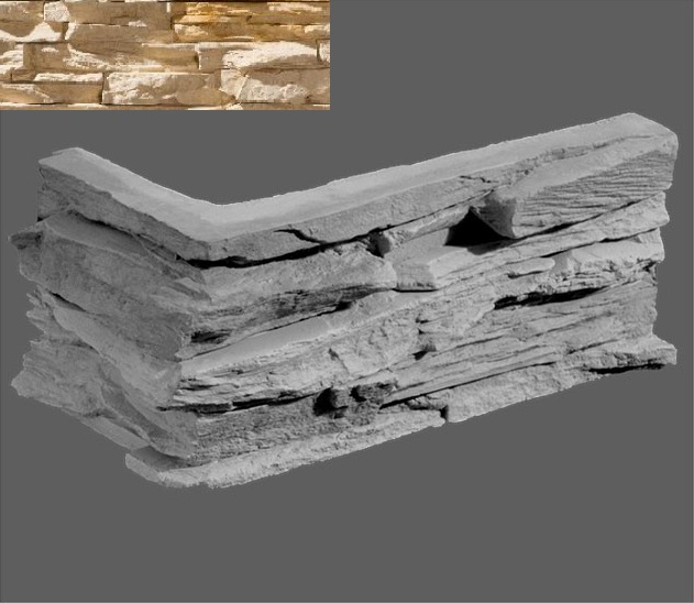 Угловой элемент Перуджа 055 20/10x10x3,5 Leonardo Stone