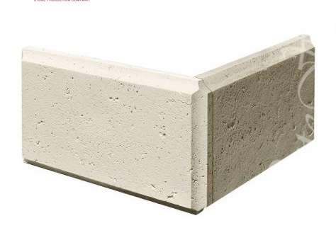 850-05 Рустовый камень Тиволи Угол 45/41 x 25 White Hills