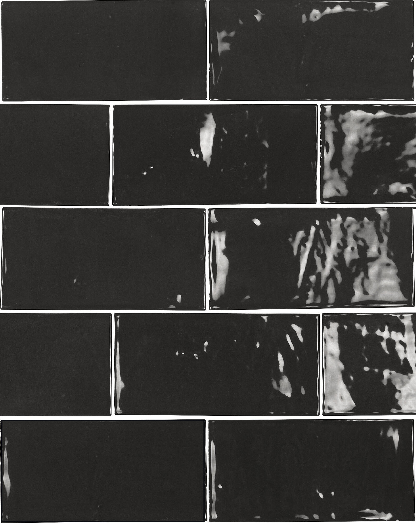 A036398 Power Graphite Gloss 6.2x12.5 Ape Ceramica фото 2