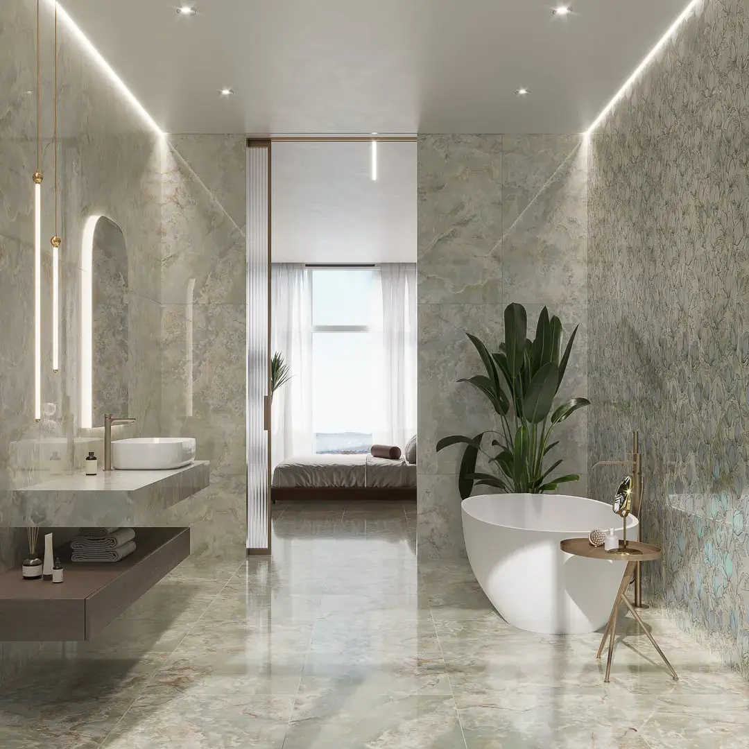 KM6012B0340R Сен-Тропе синий глянцевый обрезной 60x119,5x0,9 Kerama Marazzi фото 8