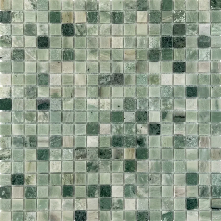 Green Jade Tum 15x15x4 305x305 Orro Mosaic
