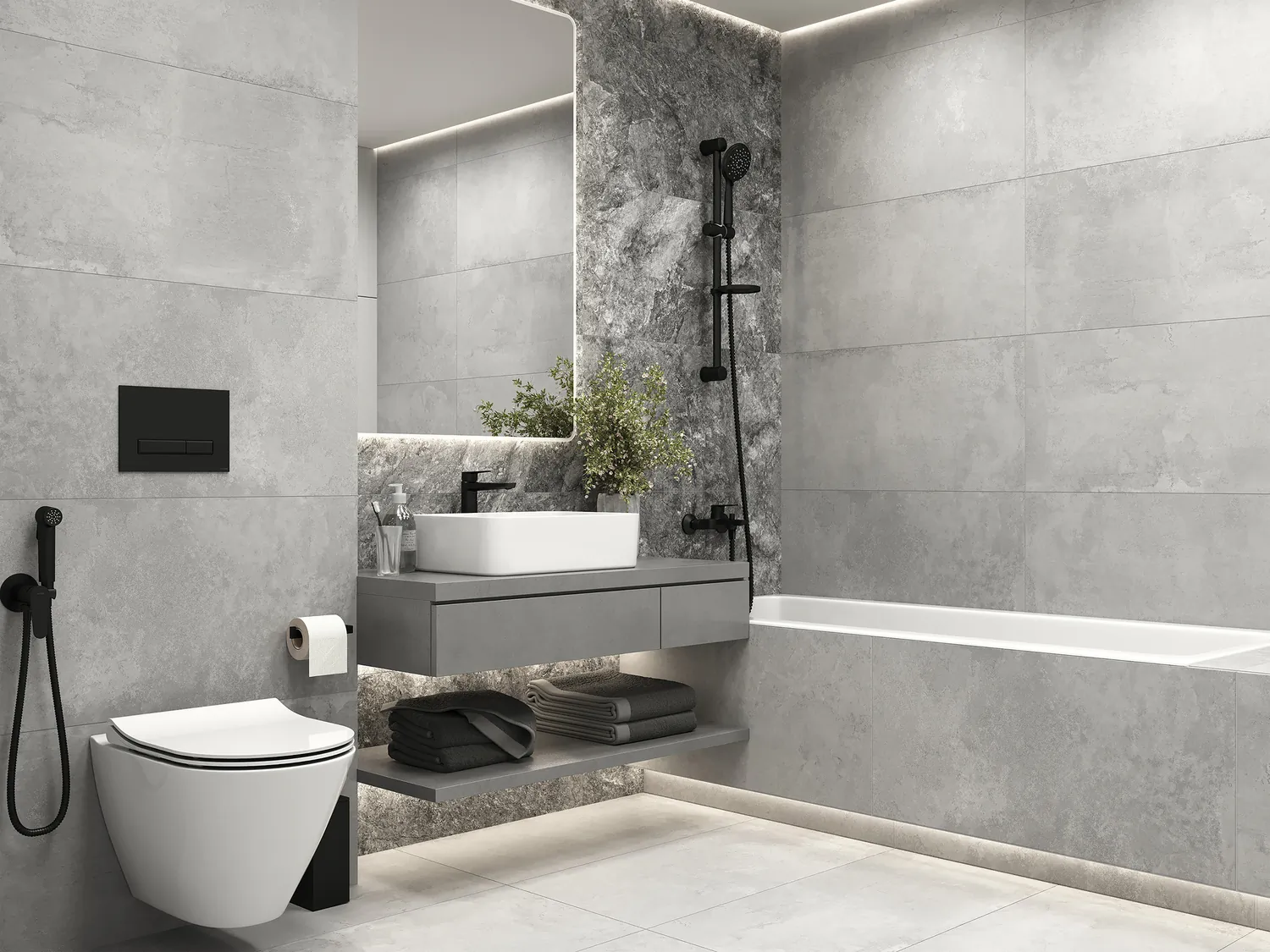 17687 Energy Светло-серый рельеф ректификат 44,8x89,8 Cersanit фото 15