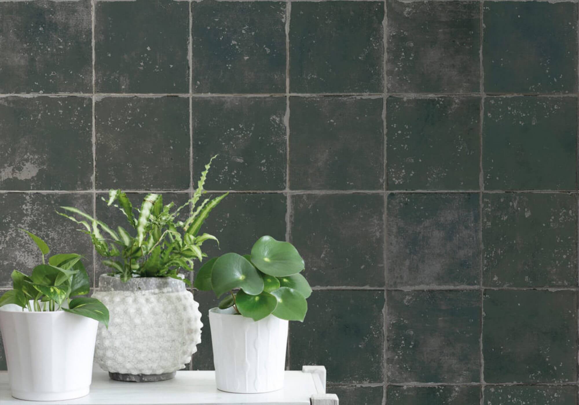 Florentina Lilia White 15x15 Nanda Tiles