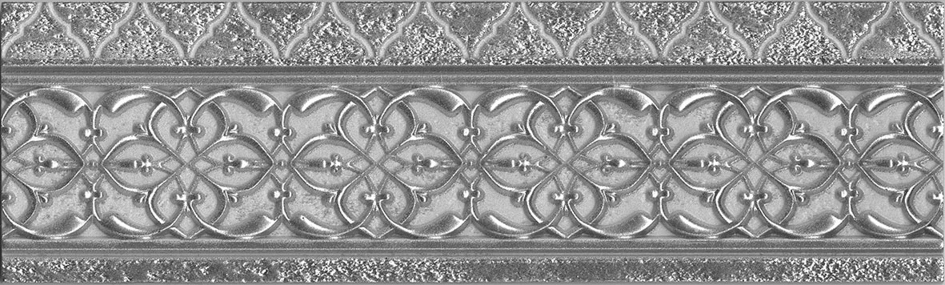 Alhambra Silver Cenefa 9x29.75 Aparici