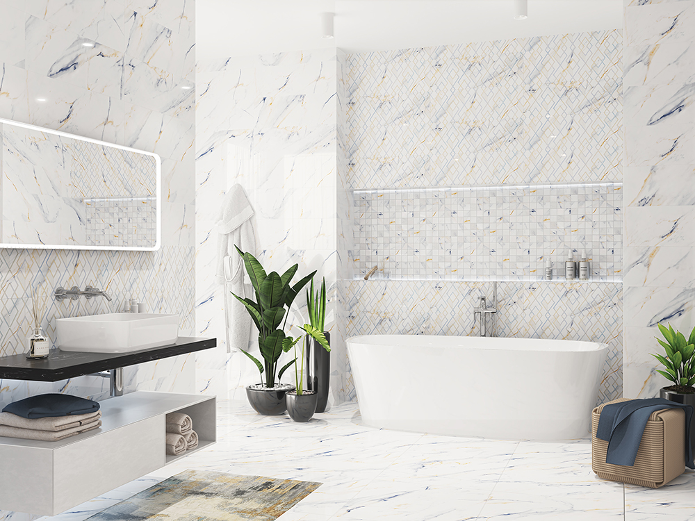 588143003 CALACATTA FANTASY MOSAIC 30x30 Eletto Ceramica