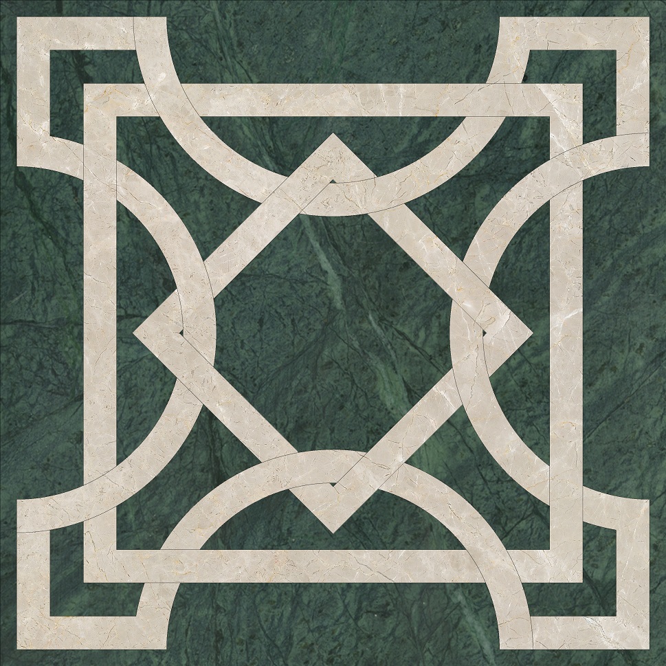 32 Classic Magic Tile Brandenburg Green 60x60 Marmocer