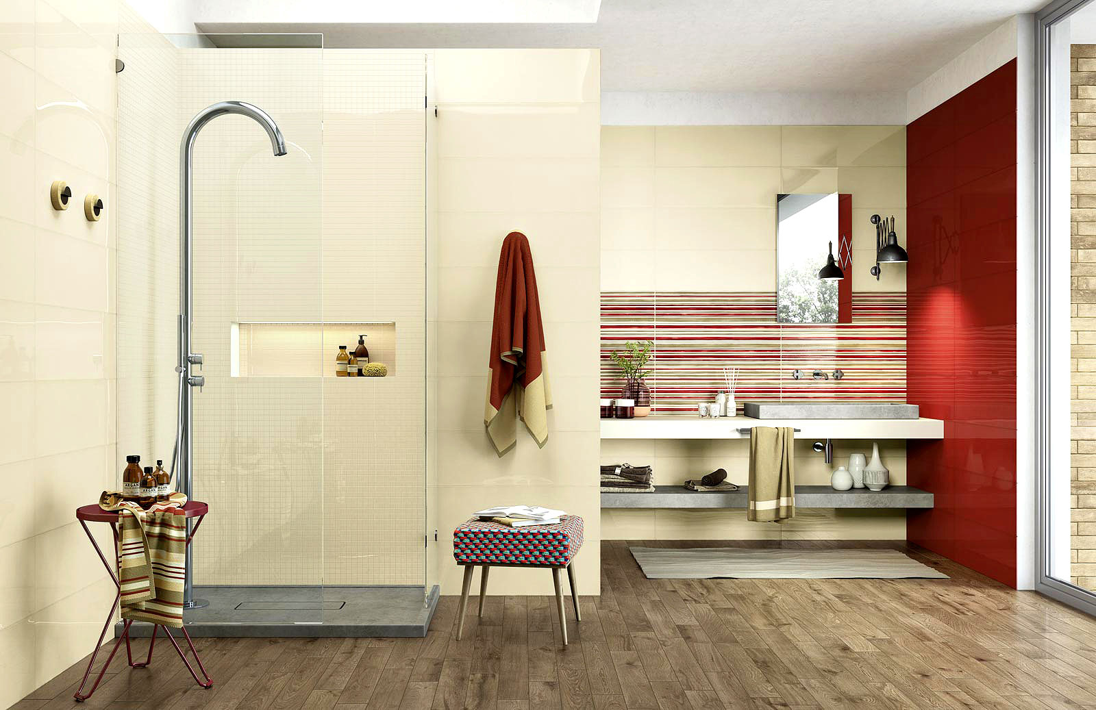 R4YK Frame Khaki Strutturato 25*76 Ragno Marazzi