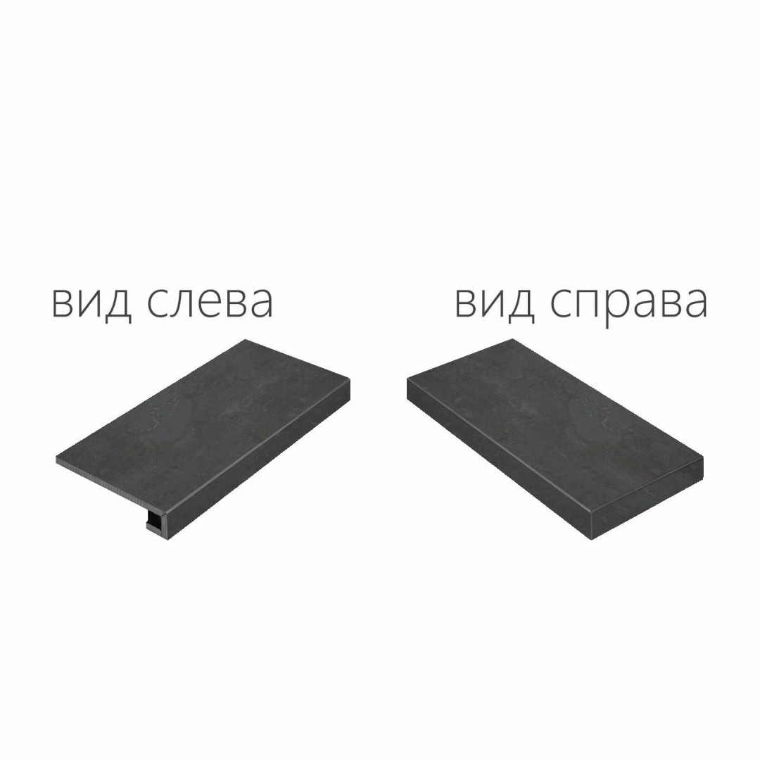 620070000686 Surface Steel Scalino Angolare Destro 33x120 Italon