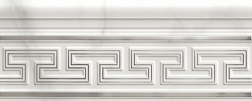 M5LP Marbleplay Listello Classic White 12х30 MARAZZI Italy