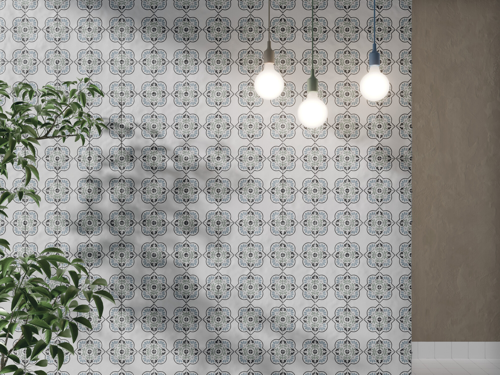 31086 Tanger Blue Garden 12.3x12.3 Harmony фото 9