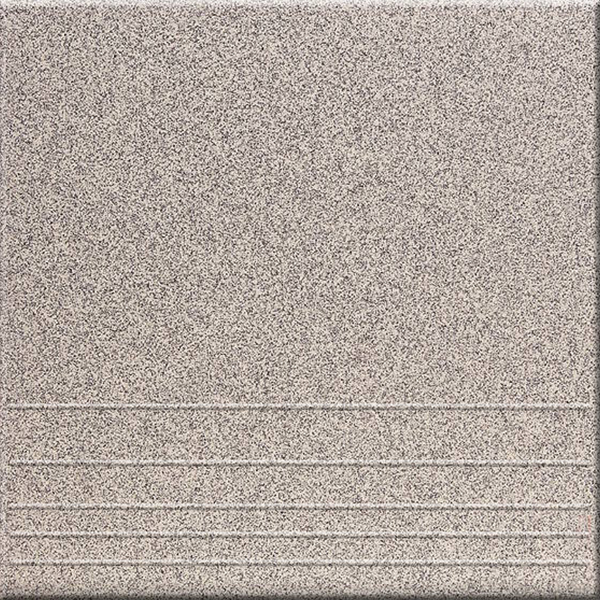 U123M Ступень Серый соль-перец матовая рельеф 30х30 Уральский Гранит