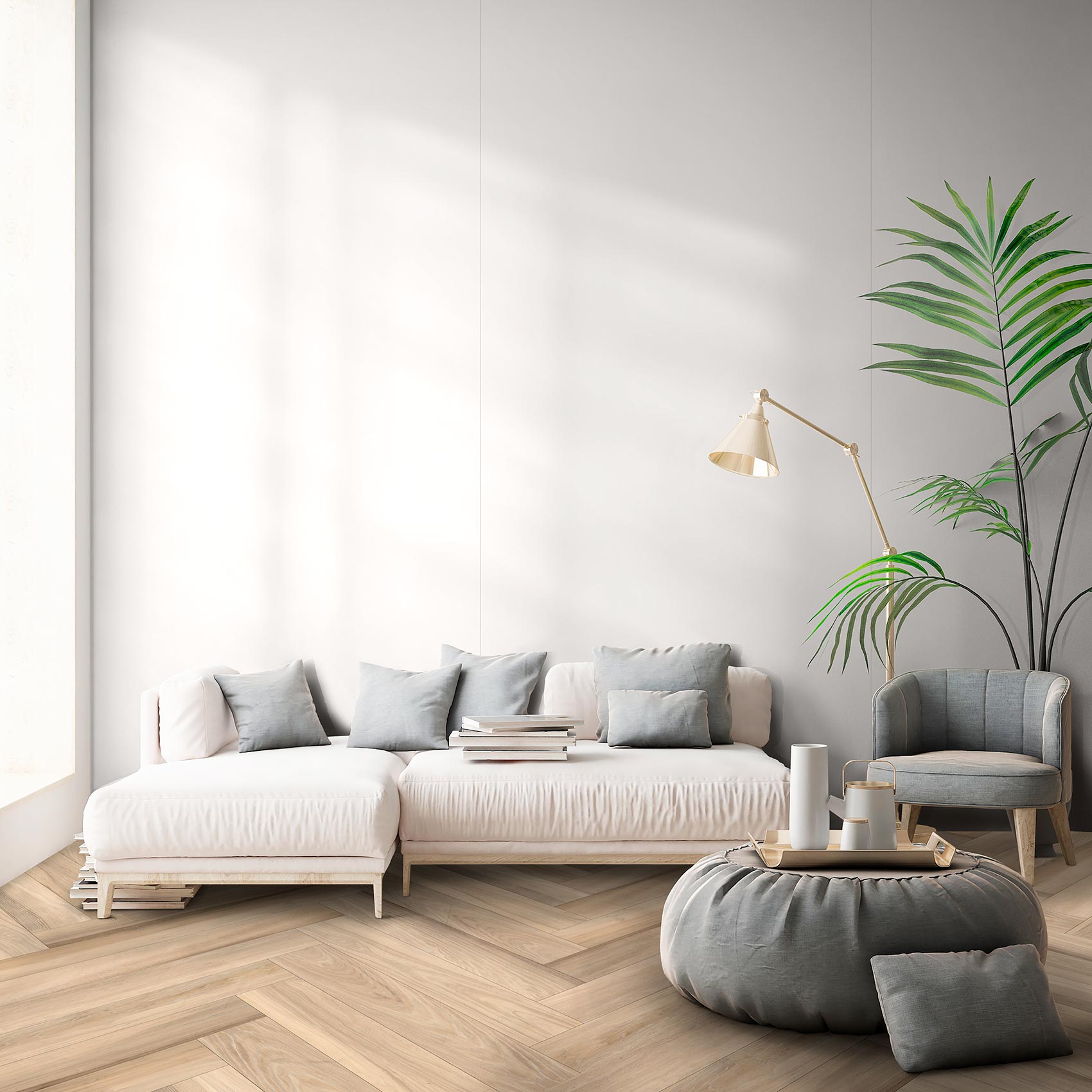 229678 Pure White Silk Rect 6 mm 1200x3000 ArkLam фото 6