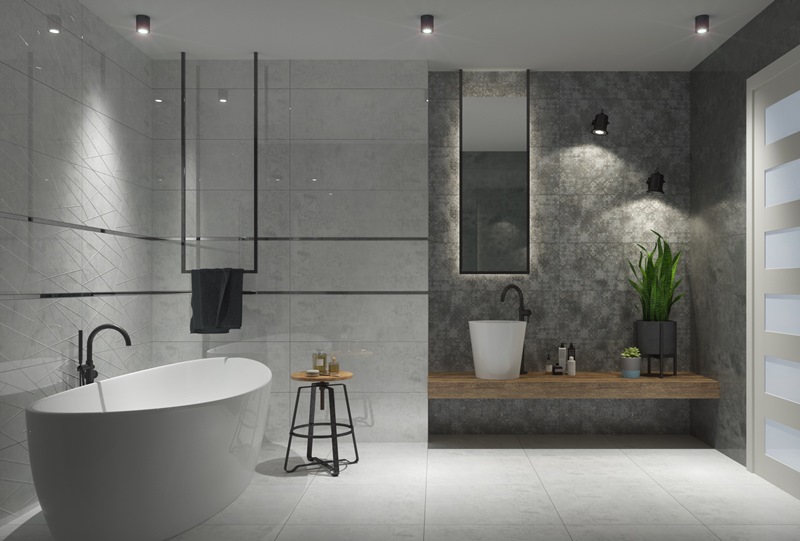 Dekor cienny 3-elementowy Lozzi light 89.8x98.8 Tubadzin
