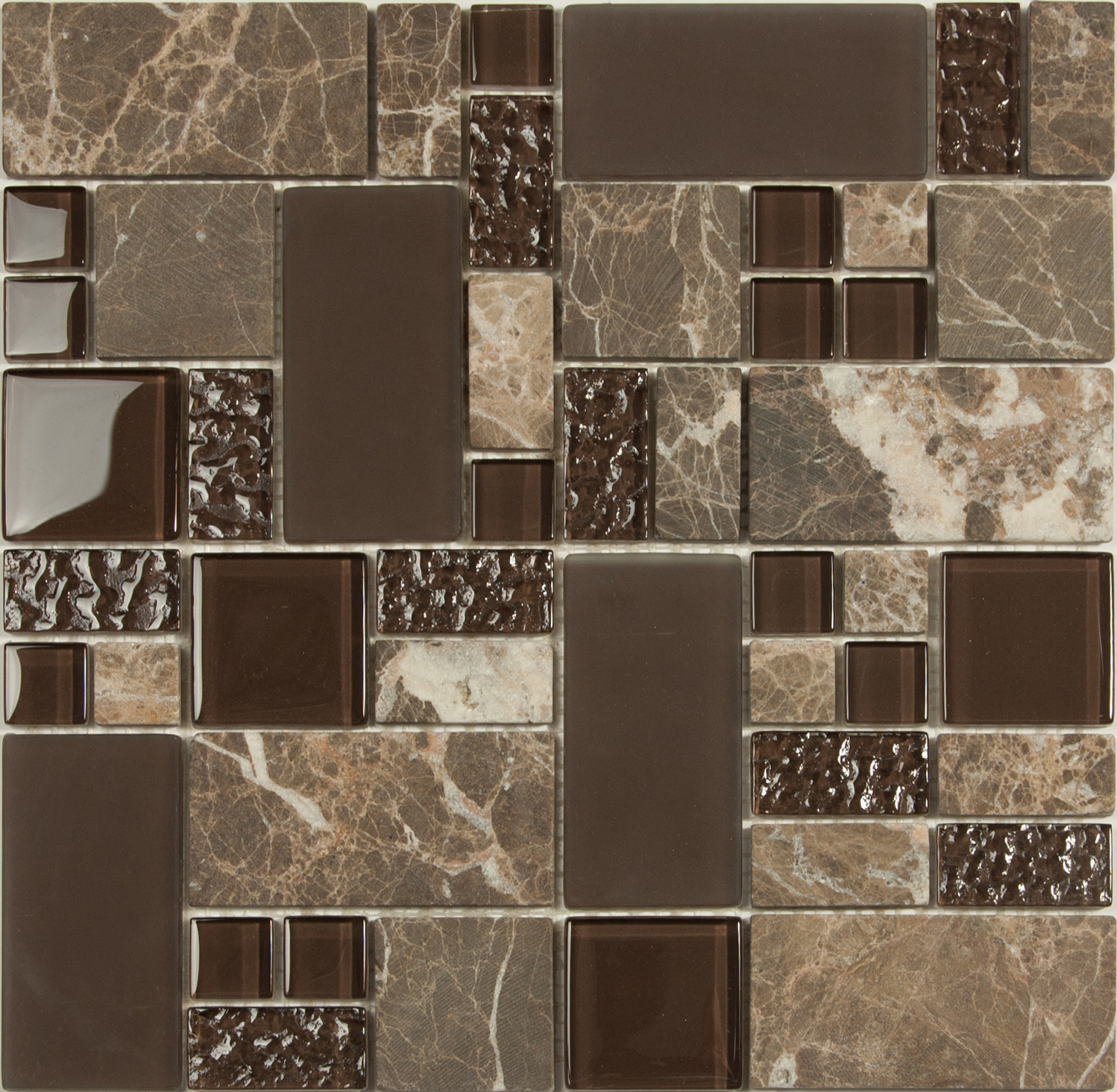 S-817 стекло камень (23x48x98x8) 298*298 NSmosaic