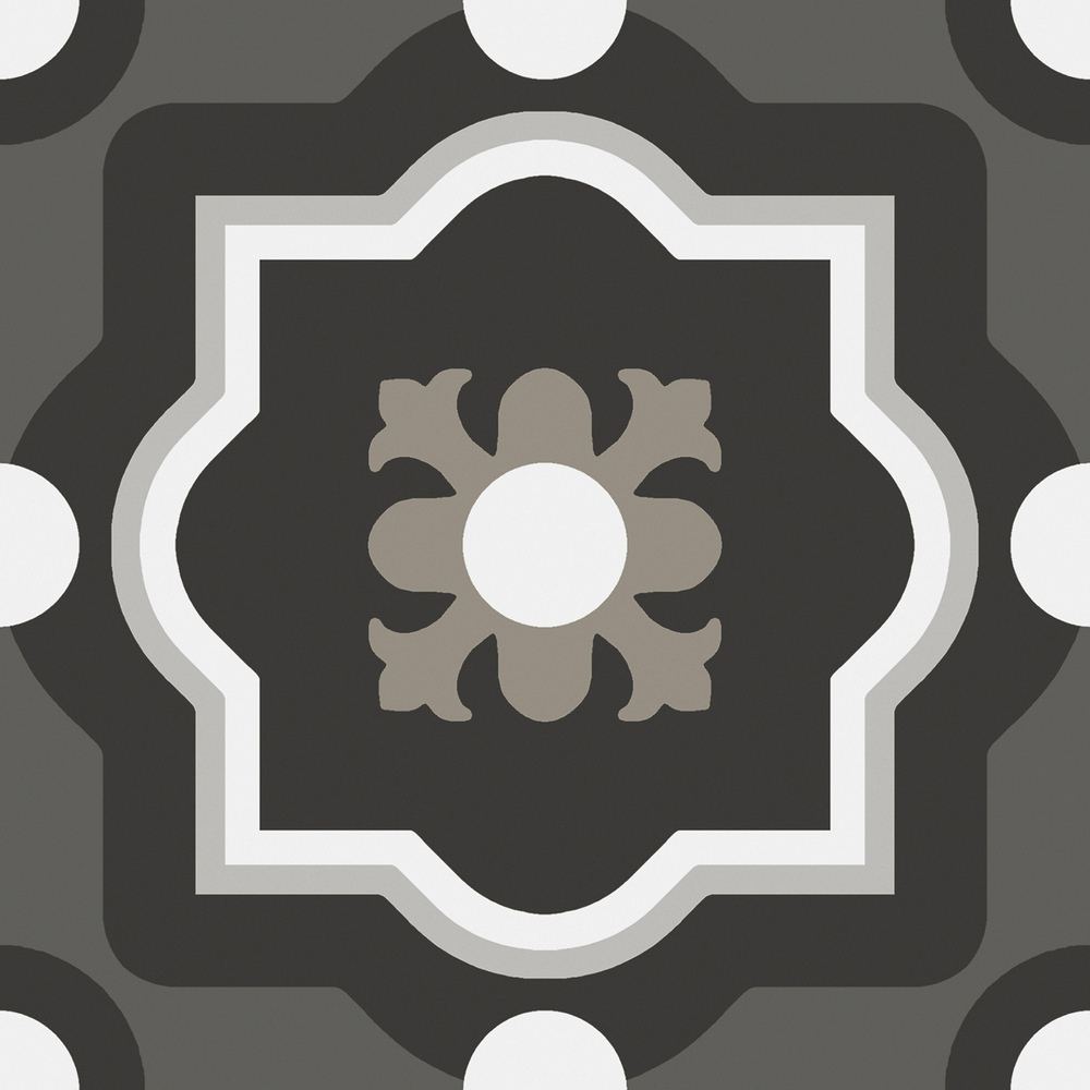 Patchwork black&white Mix 20x20 Sant Agostino
