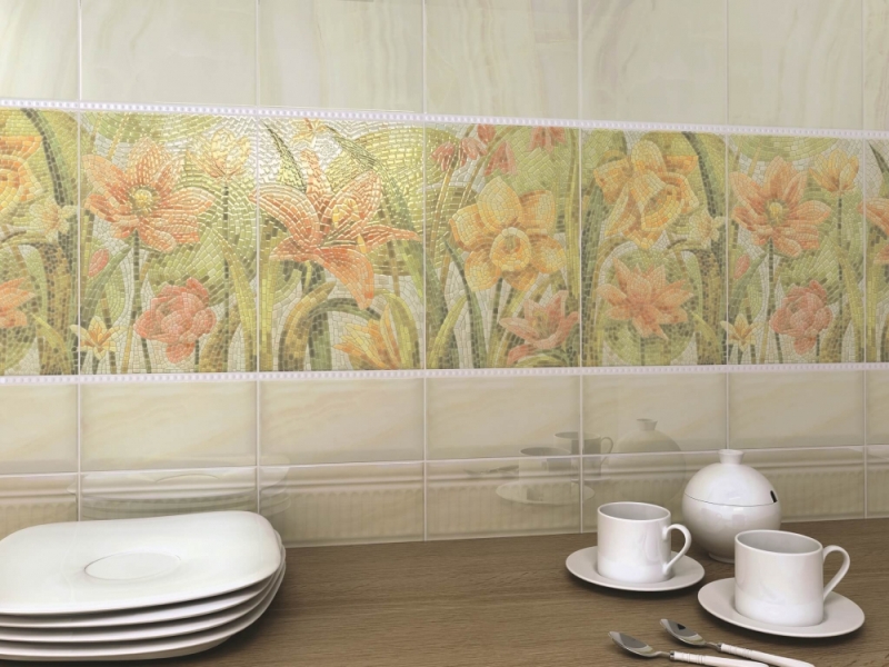19017/3F Летний сад беж структурированный 20х9,9 Kerama Marazzi