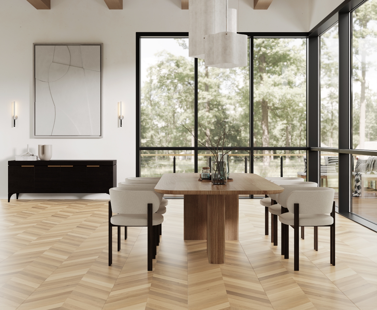 Wood Royal Almond Chevron M Laparet