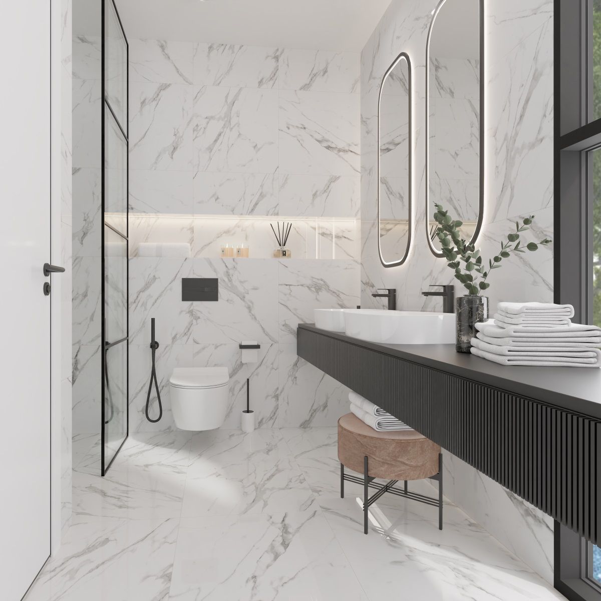 R_NR1000 Calacatta Peniscola Matt 60x60 Royce