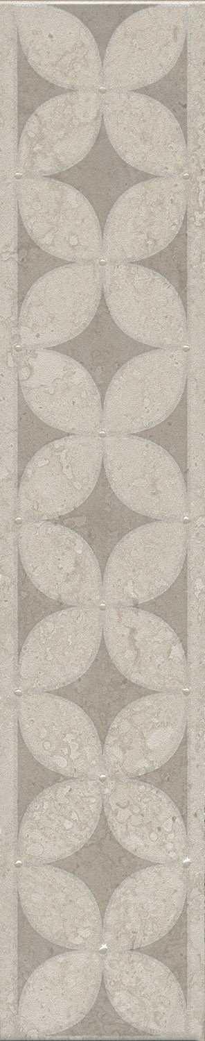 OS/A218/8340 Бордюр Туф бежевый светлый глянцевый 30х5,7 Kerama Marazzi
